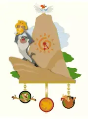 Disney D23 2024 Lion King Cuckoo Clock Pin, LE 400, WDI, MOG, Simba IN HAND