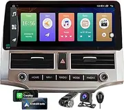 Android 13 Radio for Toyota 4Runner 2010-2019 12.3-Inch IPS Touch Screen Stereo with Bluetooth 5.0 Carplay/Android Auto GPS Navigation Head Unit for Car Multimedia Player，+HD backup rearview camera