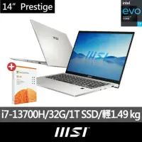 在飛比找momo購物網優惠-【MSI】M365★14吋i7輕薄商務筆電(Prestige