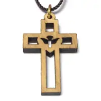 在飛比找蝦皮購物優惠-基督教禮品 以色列進口 十字架 橄欖木 項鍊 十字架 鴿子 