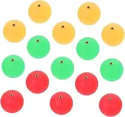 Abaodam 15Pcs Bright Color Foams Fishing Float Balls High Visibility for Float Fishing and Drift Fishing User Friendly Tackle for Anglers for Freshwater