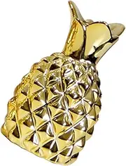 GREENADSCAPE Elegant Ceramic Flower Vase Gold Pineapple Design for Floral Arrangements Living Room Kitchen Office and Stylish Home Decor Large
