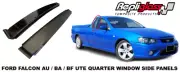 QUARTER WINDOW TRIMS compatible for FORD FALCON UTE AU-BA-BF XR6 OUTER PANEL new