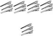 [WOFASHPURET] 6 Pcs Tie Clips Men Tie Clip Silver Accessories Mens Neckties Accessories for Men Business Tie Clip Men Tie Bar Tie Bar Clip Men Suits Silver Ties Man Alloy Shirt Receive Flowers