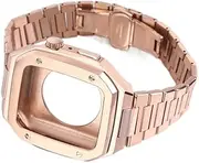 [EKSIL] Latest Stainless Steel for Apple Watch Band 44mm Metal Strap for IWatch Series 8 7 6 SE 5 4 44mm Noble Metal Luxury Watchband