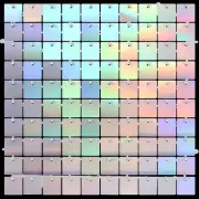 Shimmer Wall Backdrop Iridescent Square Sequin Wall Panel Backdrop 24 Pcs for Bi