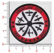 MARINE CORPS VMGR-252 95TH ANNIVERSARY EMBROIDERED PATCH HOOK & LOOP