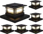 6 Pack Solar Post Lights Outdoor, Solar Powered Fence Post Cap Lights