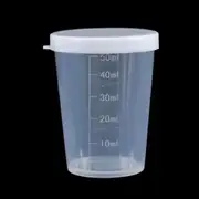 Fish Medication / Food Measuring Cup 50ml L(M24) For Fish Shrimp Snail Tank Aquarium