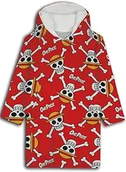 [Aymax] Adult One Piece Plaid Poncho/Jumper, Red, One Size