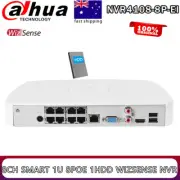 Dahua 8POE NVR4108-8P-EI 8CH Smart 1U 8PoE 1HDD WizSense Network Video Recorder