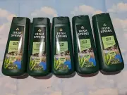 LOT (5) IRISH SPRING ALOE MIST MOISTURIZING FACE + BODY WASH 20 FL OZ