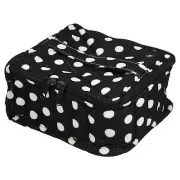 1 Pcs Nail Polish Carrying Case Nail Polish Organizer Case Nylon White Black