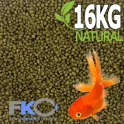 FKC Goldfish, Koi Aqua Aquarium & Pond Floating Fish Food Pellets 1-2mm 16KG