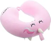 EPIGEIST Portable Unicorn Shaped Neck Pillow Soft Memory Travel Support for Car Airplane Cute Animal Design for Comfortable Napping Lightweight Cervical Pillow for Adults