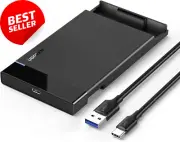 2.5" USB-C SATA III HDD Enclosure 6Gbps UASP WD/Seagate/PS4/Xbox