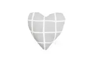 Toy - Heart Shape, soft - Grey Check Print