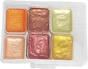 TENOL Nail Pigment Palette Nail Painting Supplies Water Color Paint Solid Pigment Paint for Nail Art for Home Salon Nail Art Dyeing, style D