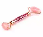 [ US SELLER ] Rose Quartz Facial Acrylic Pink Crystal Massage Jade Stone Roller
