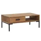 Coffee Table Solid Pinewood Couch Bedside Table Wooden Black/Brown vidaXL