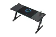 ONEX ONEX-GD1600Z-RGB GD1600Z RGB Gaming Desk with Cup/Headset hook, Full Coverage Mouse Pad
