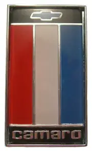 1975 1976 1977 Camaro Rear Trunk Emblem Assembly Red White Blue (for: Chevrolet)