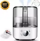 5L Cool Mist Humidifier Top-Fill Oil Diffuser Auto Mode for Baby Bedroom