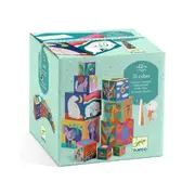 Djeco Wild Animal Blocks Kids/Children Interactive Stacking Toy Set 12m+