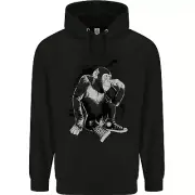 Chilled Out Chimp Chimpanzee Monkey Childrens Kids Hoodie