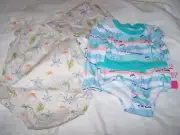 Cocomelon Swim Set and Carter's Romper for Girl ~ Size 18 Months; NWT
