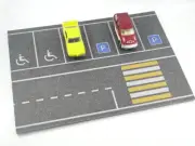 Scale 1:60 1:64 Parking base Diorama display for die-cast cars Double side print