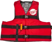 Nylon Flotation Vest Red/White For Sm/Md