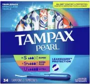 Tampax Pearl Tampons Bundle: Super/Super Plus/ Ultra Absorbency Multipack/