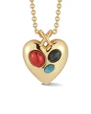 Chloe and Madison Plated Heart Necklace