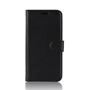 2 Pcs For Alcatel 3x (2019) Litchi Texture Horizontal Flip Leather Case with Wallet & Holder & Card Slots(Black)