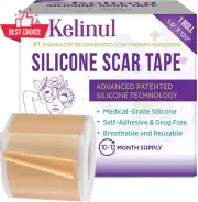 Silicone Scar Tape 1.6x120 Inch Roll Scar Removal Sheet C Section Keloid Reusabl