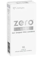 Lifestyles Zero Large 10pk Retail Condoms