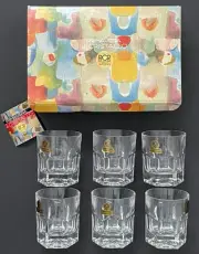 Set of 6 Tumbler Glasses Columbia Clear by Royal Crystal Rock RCR New