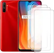 [Damolong] Screen Protector Compatible with Realme C3(6.5 Inch) [3 Pack] Glass Screen Protector Suitable for Realme 6i, Tempered Glass Protective Film