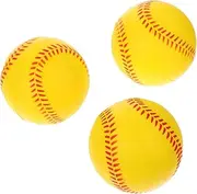 Anneome 3pcs Practice Baseballs Pu Sponge Training Balls for Boys and Girls Indoor/Softball Training Toys