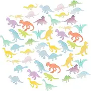 CORHAD 48Pcs Glow Dark Dinosaur Model Figures Small Luminous for Easter Egg Fillers Goody Bags and Fun Learning Activities