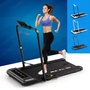 BLACK LORD Treadmill 2 IN 1 Electric Walking Pad 400mm Hydraulic Foldable