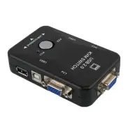 2-Port USB VGA KVM Switch Box For Mouse Keyboard Monitor Sharing 2 Computer PC