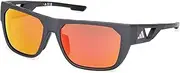 [adidas] HIGH CONTRAST NAVIGATOR FULL RIM MEN'S SUNGLASSES, Black, 57, matte black, 57