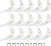 uxcell 3mm Lamp Shade Clips for Ceiling Flush Mount, 15 Pair Fixed Buckle Light Fixture Accessories Plastic White