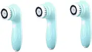 Baluue 3pcs Electric Facial Cleansing Brush Round Lab Cleanser Skin Care Tool Cleansing Brush Face Washers