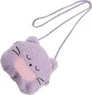 [VALICLUD] Adorable Crossbody Bag for Girls Cute Plush Animal Purse Kawaii Cat Coin Wallet Small Shoulder Bag Handbag for Kids Toddlers Purse