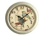 gorgeous country provincial style bird world 47CM Wall Clock new