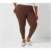 All Worthy Hunter McGrady The Ultimate Tall Faux Leather Legging Brown Tall 4XT
