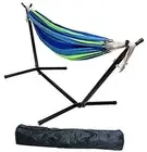 Double Hammock with Space Saving Steel Stand and Portable Carrying Case, 450